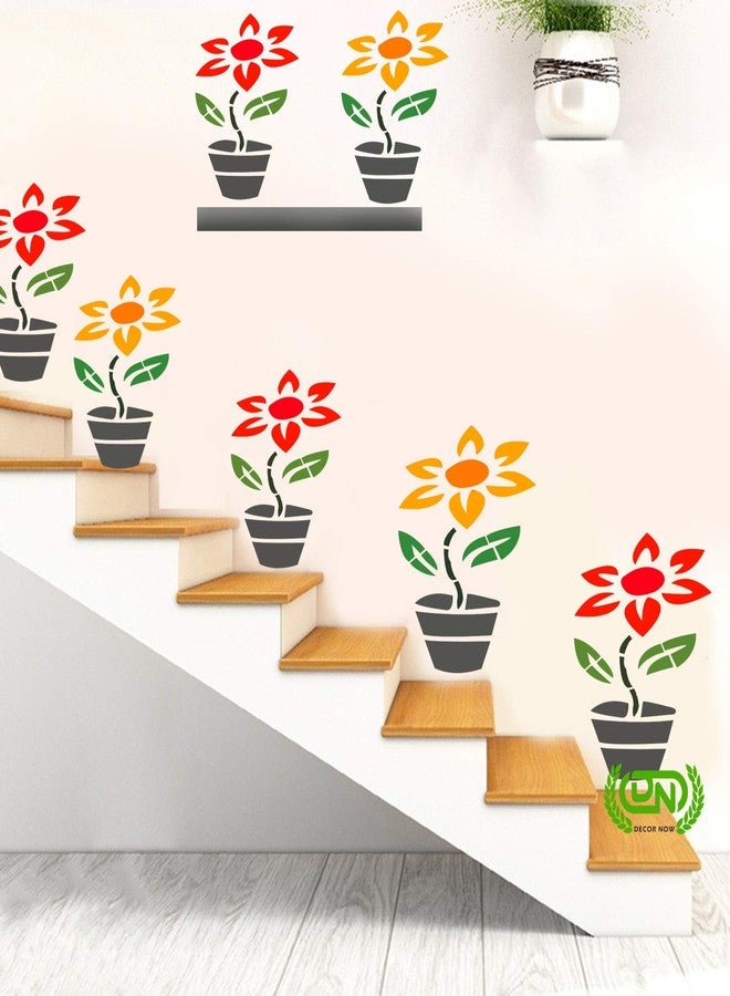 DECORNOW Pot Pattern Reusable DIY Wall Stencil Painting, Suitable for Home Decoration, Wall Decoration Size : (16 inch x 24 inch) - Image 1